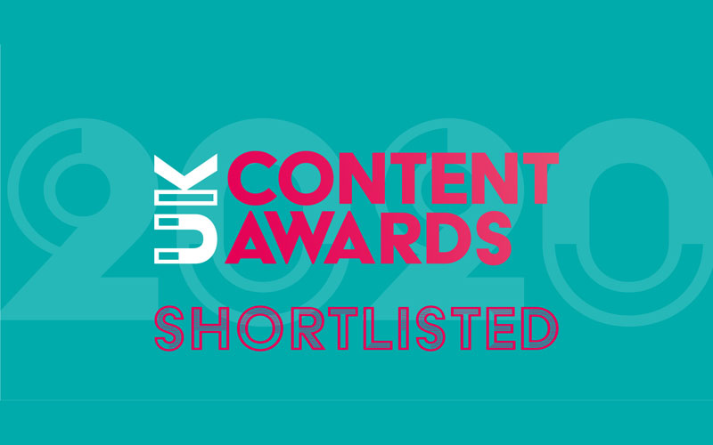 UK Content Awards Shortlisted Banner