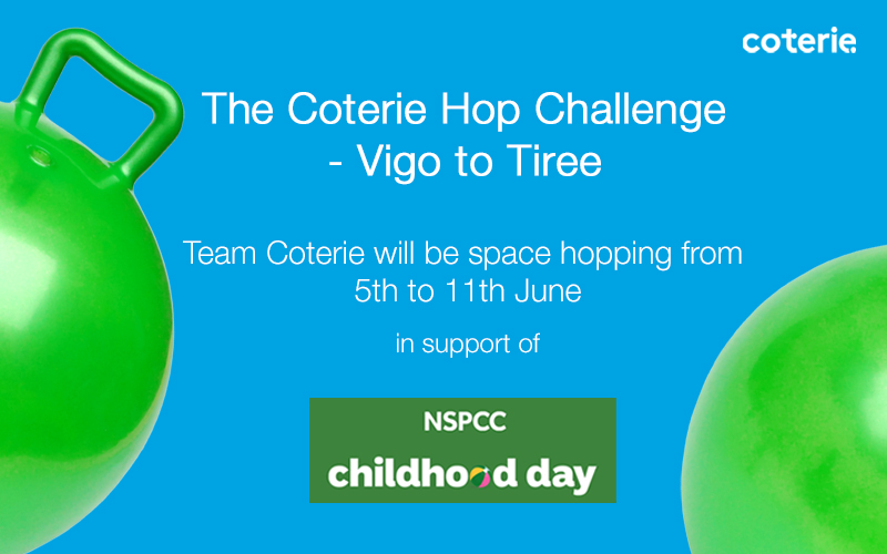 NSPCC Coterie Hop Challenge Banner