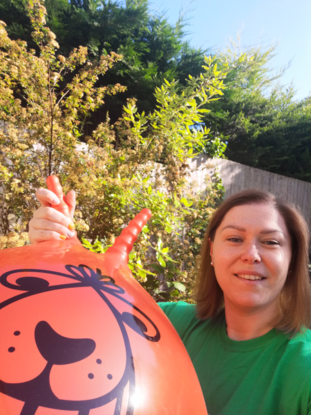 Selfie with Space Hopper